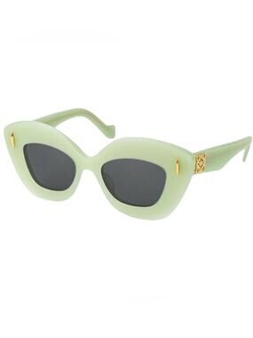 NEW!!! Loewe Lw40127I 95A Milky Green Cat-Eye Sunglasses Authentic